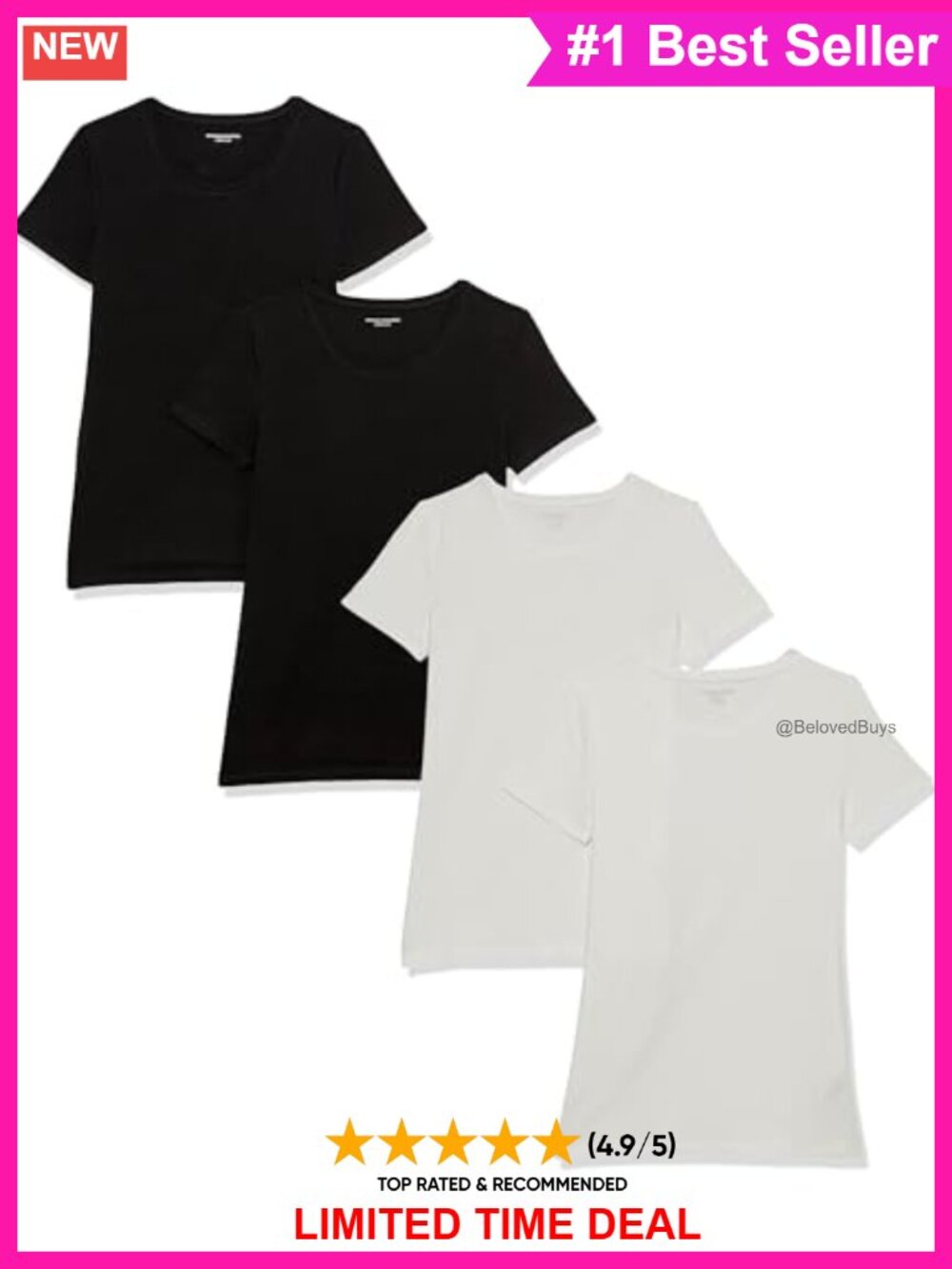Women's Cotton Modal Blend Crewneck Short Sleeve T-Shirt Regular Fit
